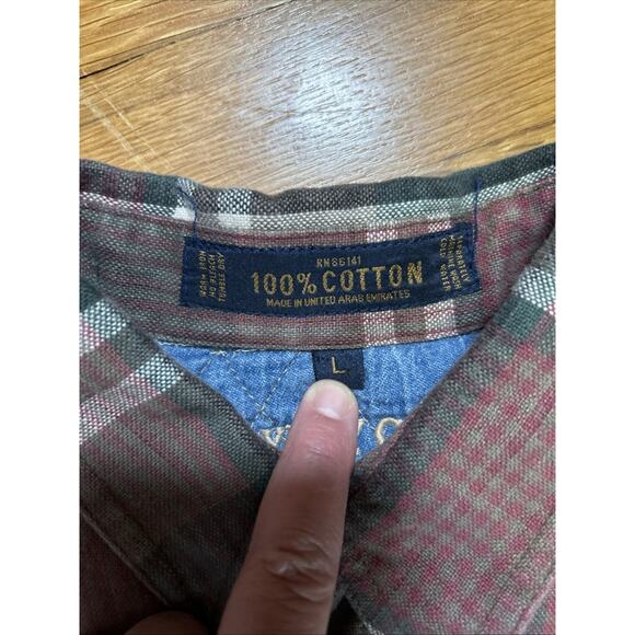 Vintage 90’s Fryday Club by NRK Men's Size Large Heavy 100% Cotton Button Up - Picture 4 of 7